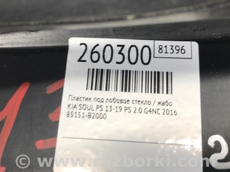 ФОТО Жабо під лобове скло (пластик) для KIA SOUL PS Киев