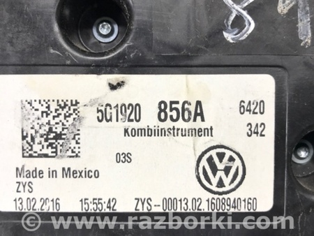 ФОТО Панель приладів для Volkswagen Golf VII Mk7 (08.2012-...) Киев
