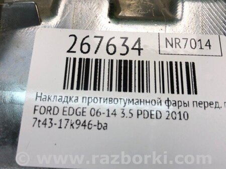 ФОТО Накладка протитуманної фари для Ford Edge 1 U387 (01.2006-04.2015) Киев