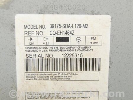 ФОТО магнітола для Honda Accord CL (10.2002 - 11.2008) Киев