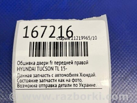 ФОТО Карта дверей для Hyundai Tucson TL (15-20) Киев