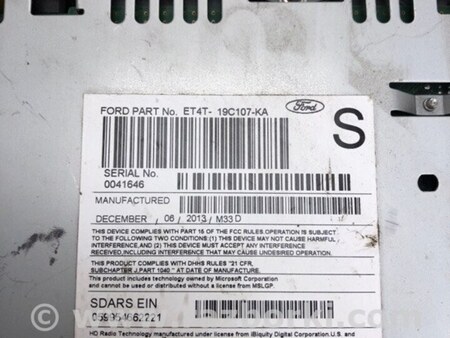 ФОТО магнітола для Ford Edge 1 U387 (01.2006-04.2015) Киев