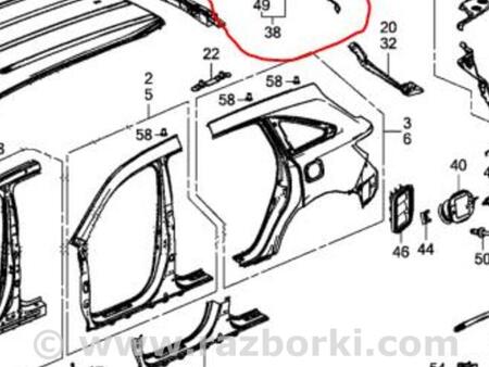 ФОТО Потолок для Acura MDX YD3 (06.2013-05.2020) Киев