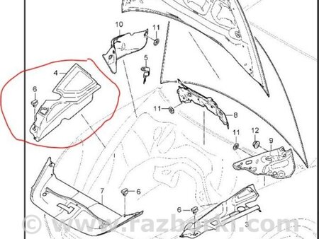 ФОТО накладка повітряпроводу крила для Porsche Cayenne Type 958 (10-18) Киев