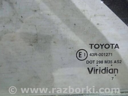 ФОТО Скло двері задніх лівих (кватирка) для Toyota Camry 40 XV40 (01.2006-07.2011) Киев