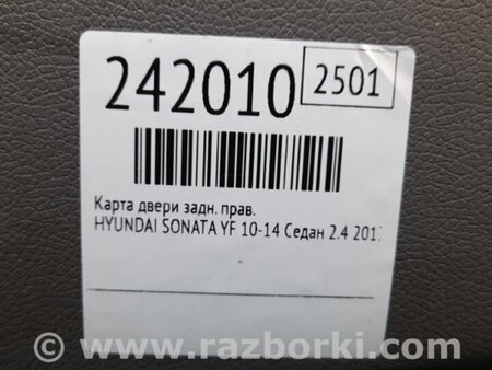 ФОТО Карта двери для Hyundai Sonata YF (09.2009-03.2014) Киев