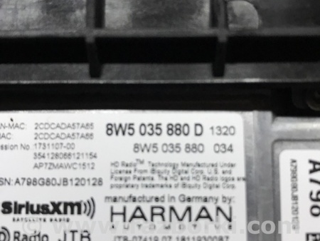 ФОТО Магнитола для Audi (Ауди) A4 V B9 - 8W (2015-) Київ