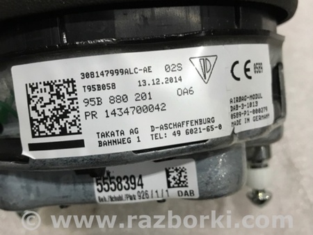 ФОТО Подушка безопасности в руль для Porsche Macan I 95B +FL (13-18) Київ