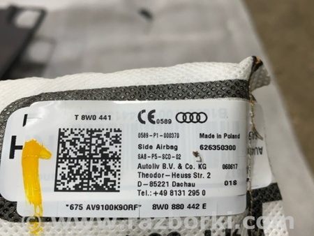 ФОТО Подушка безопасности для Audi (Ауди) A4 V B9 - 8W (2015-) Київ