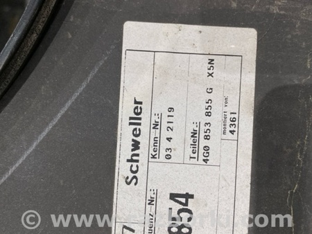 ФОТО Накладка на порог наружная для Audi (Ауди) A6 C7 4G (11-18) Київ