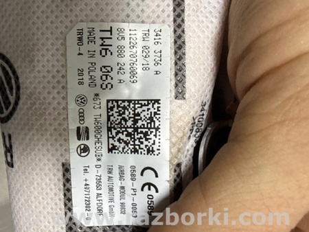ФОТО Подушка безопасности для Audi (Ауди) A3 III 8V (12-20) Київ