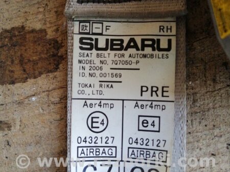 ФОТО Ремень безопасности пассажира для Subaru Outback III BP/BL (03-09) Київ