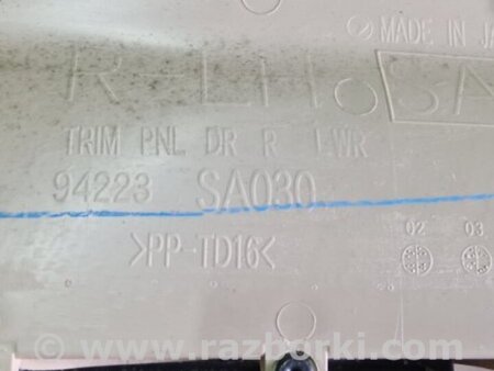 ФОТО Карта двери задней левой для Subaru Forester SG S11 (02-08) Київ