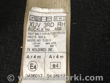 ФОТО Ремень безопасности задний правый для Subaru Tribeca B9 (05-08) Київ