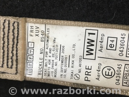 ФОТО Ремень безопасности правый для Subaru Tribeca B9 (05-08) Київ