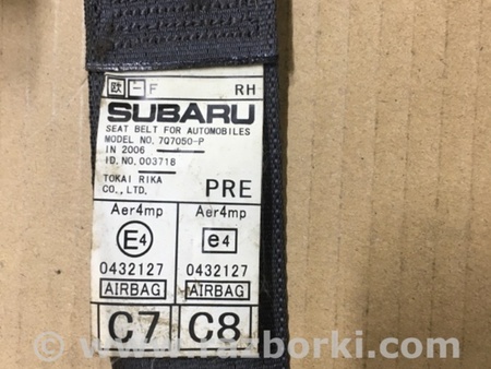 ФОТО Ремень безопасности пассажира для Subaru Legacy IV BL/BP (03-09) Київ