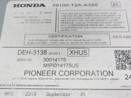 ФОТО Магнитола для Honda Accord CR CT (06.2013 - 01.2020) Киев