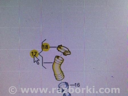 ФОТО Патрубок интеркулера для Audi (Ауди) A3 III 8V (12-20) Київ
