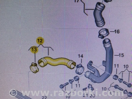ФОТО Патрубок интеркулера для Audi (Ауди) A3 III 8V (12-20) Київ
