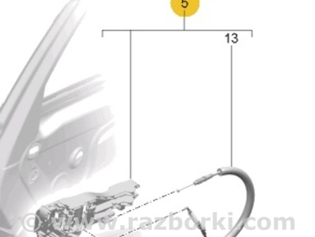 ФОТО Кронштейн ручки двери для Porsche Macan I 95B +FL (13-18) Київ