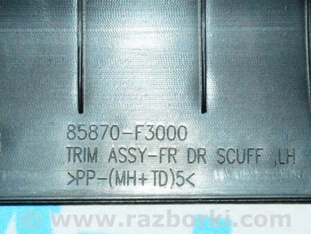 ФОТО Накладка порога перед для Hyundai Elantra AD (09.2015-2020) Одесса