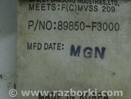 ФОТО Ремень безопасности зад для Hyundai Elantra AD (09.2015-2020) Одесса