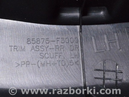 ФОТО Накладка порога зад для Hyundai Elantra AD (09.2015-2020) Одесса