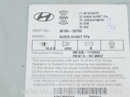 ФОТО Магнитофон радио для Hyundai Sonata YF (09.2009-03.2014) Одеса