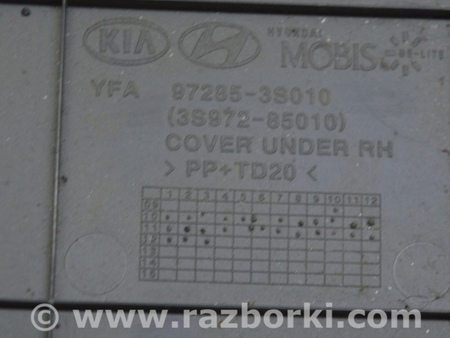 ФОТО Накладка ног водителя для Hyundai Sonata YF (09.2009-03.2014) Одеса