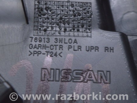 ФОТО Накладка центральной стойки для Nissan LEAF (2018-) Одесса