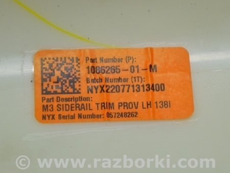 ФОТО Накладка задней стойки верхняя левая для Tesla Model 3 Одесса