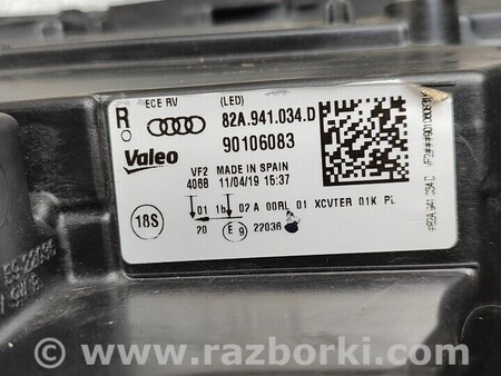 ФОТО Фара передняя правая для Audi (Ауди) A1 8XA (12.2011-11.2016) Киев