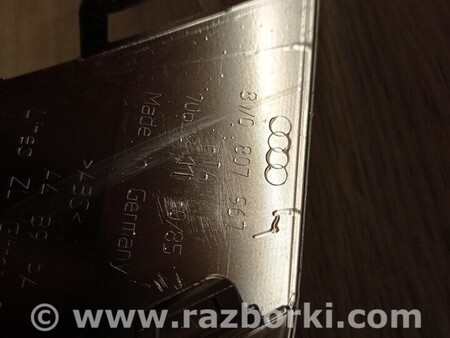 ФОТО Молдинг хром накладка решітки переднього бампера ліва для Audi (Ауди) A4 B9 - 8W2, 8W5 (06.2015-...) Киев