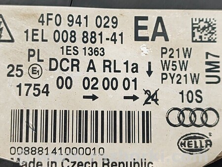 ФОТО Фара передня Ліва левая NIESKRĘTNY для Audi (Ауди) A6 C6 (02.2004-12.2010) Київ