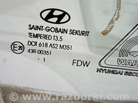 ФОТО Скло дверей переднє ліве для Hyundai i30 Київ