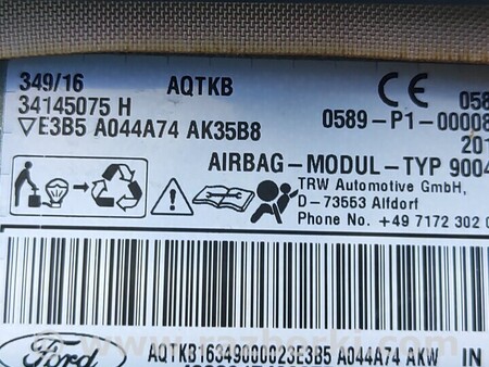 ФОТО Пдушки безопасности ремни для Ford Ka Киев