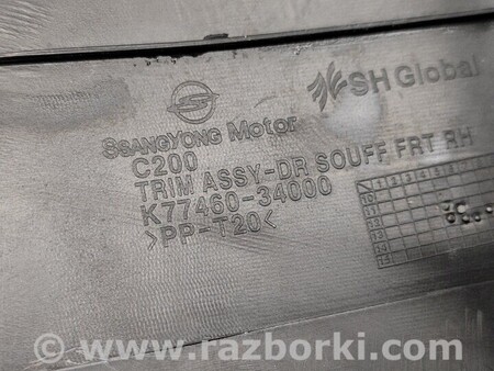 ФОТО Накладки порога левая правая для SsangYong Korando Киев