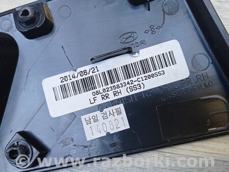 ФОТО Молдинг накладка карти дверей задніх правих для Hyundai Sonata (все модели) Київ