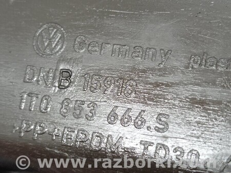 ФОТО Накладка заглушка решітка туманки ПТФ протитуманної фари для Volkswagen Touran (01.2003-10.2015) Киев