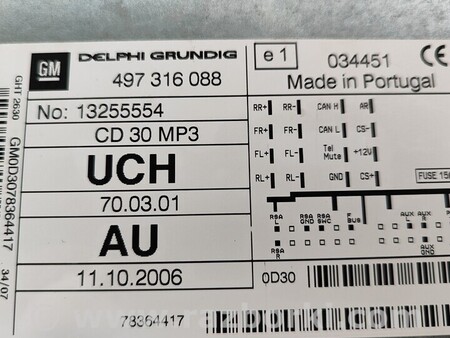 ФОТО Магнитола штатная для Opel Astra H (2004-2014) Киев