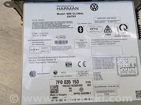 ФОТО Магнитола Радио Информационий дисплей Навигатор Мультимедиа для Volkswagen Caddy 3 (2003-2020) Київ