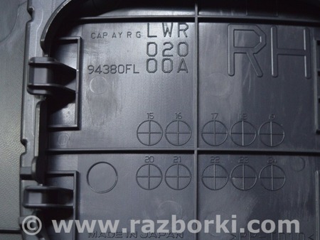 ФОТО Обшивка двери багажника низ чернс кнопками для Subaru Forester SK (2018-2024) Одесса