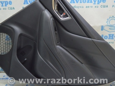 ФОТО Обшивка двери (карточка) зад прав черная кожа для Subaru Forester SK (2018-2024) Одесса
