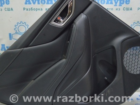ФОТО Обшивка двери (карточка) зад лев черная кожа для Subaru Forester SK (2018-2024) Одесса