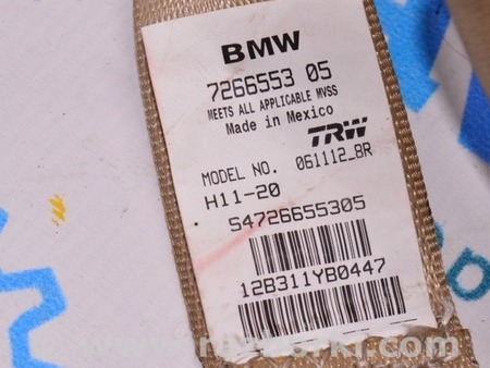 ФОТО Ремень безопасности задний правый для BMW X3 F25 Одесса