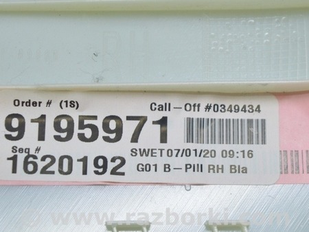 ФОТО Накладка центральной стойки верхняя правая для BMW X3 G01 Одесса