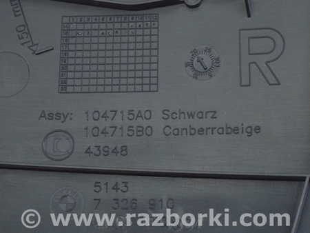 ФОТО Накладка передней стойки нижняя правая для BMW X1 F48 Одесса