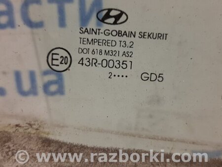 ФОТО Стекло двери заднее правое для Hyundai i30 GD Киев