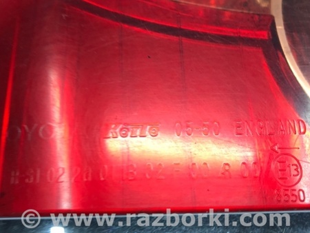 ФОТО Фонарь задний внешний левый для Toyota Avensis T250 (02.2003-10.2009) Киев