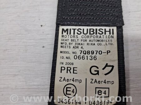 ФОТО Ремень безопасности передний левый для Mitsubishi Lancer X 10 (08-17) Киев